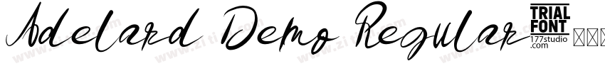 Adelard Demo Regular字体转换